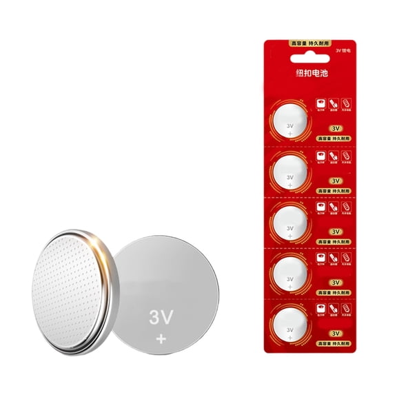 Huhudde 5Pcs CR2032/CR2025/CR2016 Cell Battery Pack 3V Lithium Button Coin Batteries