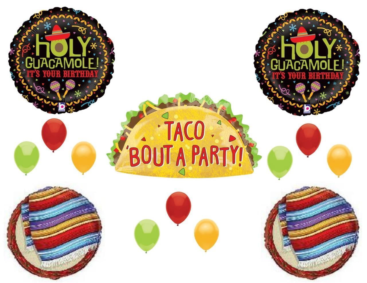 Taco Party Balloon/ Fiesta Party Taco Balloon/ Fiesta Balloon/ Summer Fiesta Party Decor