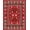 Red, Pattern 1, variant on ODIKA 8x10 Machine Washable Non-Slip Area Rug, Festive Holiday Pillow Crochet Project Handicraft Kit High Traffic Rug, Red, 648016