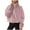 Pink, variant on Cmfcve Fleece Athletic Half Zip Woman Hoodies & Sweatshirts Long Sleeve Loose Fit Work Shirts Blouse Soft Winter Pullover Clothes Tops with Pockets