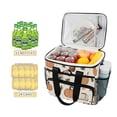 thumbnail image 2 of FORMRS Insulated Cooler Bag 24 Cans Capacity Soft Leakproof Lunch Box with Side Pockets, Beige Fall Leaves, 2 of 7