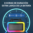 thumbnail image 2 of "Bocina Karaoke Altavoz Bluetooth Portátil Con 2pcs Micrófono Malubero, Negro ", 2 of 5