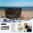 thumbnail image 5 of Wukai American Flag with Desert Camouflage Print Zipper Bag,large Beach Tote Bag,Waterproof Sandproof Bag,Grocery and Picnic Tote Travel Bag, 5 of 5