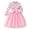Pink, variant on JUMEYU Toddler Girls Floral Princess Dress Long Sleeve Ruffle Tulle Birthday Party Dress 3T 4T (Brown,3-4 Years)