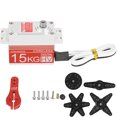 thumbnail image 1 of Servo de dirección de engranaje de Metal 15 kg para coche RC rojo oso de fresa, 1 of 9