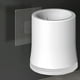 thumbnail image 4 of Kit de limpieza de baño para cepillos – plástico compacto moderno, cerdas antiarañazos, mango ergonómico largo, cabeza de secado rápido, base resistente, blanco, de una pieza, 37 cm, 4 of 9