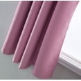 thumbnail image 6 of Goory Solid Color Blackout Short Curtain Panel Eyelet Thermal Grommet Window Drape, 6 of 8