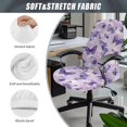 thumbnail image 6 of POLERO Purple Butterfly Office Computer Chair Covers, All-in-One Computer Chair Slipcovers, Breathable Elastic Cloth for Home Office Gaming, 6 of 7