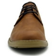 thumbnail image 4 of Aston Marc Men's Oxford Dress Shoes, Classic Leather Formal Footwear, Comfort Fit, Lace-Up Business Shoes for Work & Special Occasions - Tan, Size 9, 4 of 6