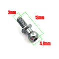 thumbnail image 5 of 20 Piezas Tornillos de Cabeza de Bola Hexagonal M3 de Metal para TT-01 TT-02 Sakura D4 D5 1/10 RC Piezas de Repuesto de Coche de Deriva Universales, 3, 5 of 5