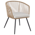 thumbnail image 1 of Bouclair Natural Outdoor rope chair beige, 1 of 5