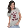 thumbnail image 3 of Beets Not Meats Clean Eating Veggie Womens Slim Fit Graphic Tee Brisco Brands L, 3 of 5