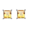 thumbnail image 3 of Sterling Silver with Natural Citrine Stud Earring, 3 of 4