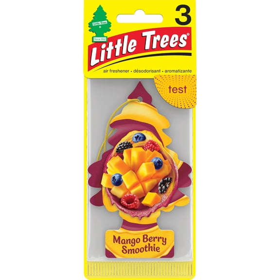 Little Trees Air Freshener Mango Berry Smoothie Fragrance 3-Pack