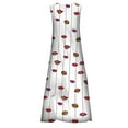 thumbnail image 2 of Fangasis Ladies Long Maxi Dresses Floral Print Tank Dress Sleeveless Summer Beach Sundress Women Casual Bohemian Holiday Style Q M, 2 of 4