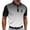 Black, variant on ZRGHAOYLQ Gradient Geometric Printed T Shirts for Men Short Sleeve Fashion Shirt Lapel Collar 1/4 Button Tops Soft Breathable Athletic Golf Tee