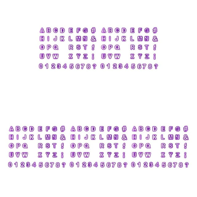 relayinert Useful 40pcs Alphabet Number Letter DIY Character Fondant Cake Decorating Set Icing Cutter Mold Moulds Cake Baking Tools Decor 5Set