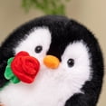 thumbnail image 6 of UQVIY Rose Penguin Stuffed Animal Plush Cute Rose Penguin Toy Gifts for Valentine's Day, Birthdays, and Anniversaries, 7.8 in, 6 of 16