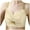 Yellow, variant on Wireless Bras Solid Color Lace Trim Bralette with Thin Straps Comfortable Design for Everyday Wear and Layering Bras for Women Beige,34