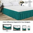 thumbnail image 4 of SGI Bedding 12 Inch Wrap Around Bed Skirt | Microfiber Bed Skirt | Fade Resistant, Wrinkle Free, Anti-static, Decorative, Extra Storage Space, Clutter-Free | Queen, Teal, 4 of 8