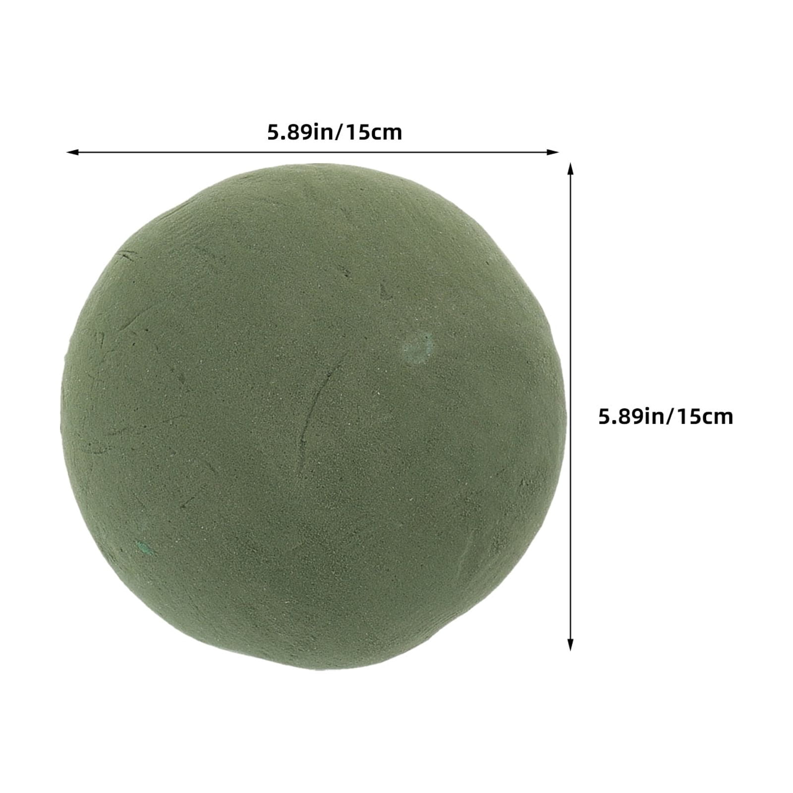 OUNONA 2Pcs Green Floral Foam Ball for Bouquet Craft Foam Wedding Party and Garden Flower Arrangements