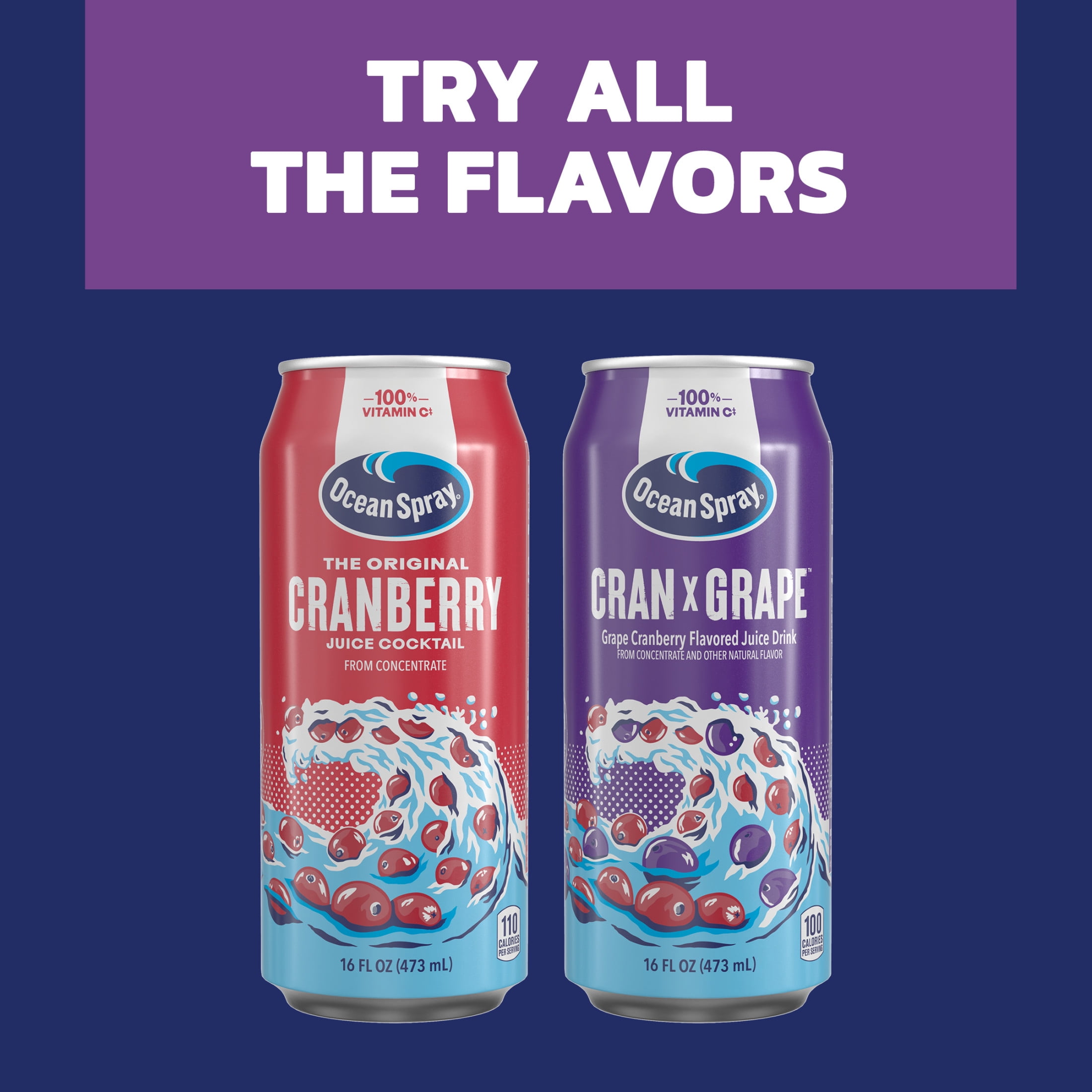 Ocean Spray® Cran x Grape 16oz Can