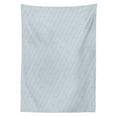 thumbnail image 3 of Ambesonne Stripes Tablecloth Rectangular Table Cover, Diagonal Lines Pattern, 52"x70", Bluegrey and Coconut, 3 of 4