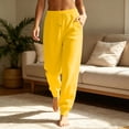 thumbnail image 2 of VV AVEORS Joggers For Women High Waisted Drawstring Sweatpants Trendy Joggers With Pockets Workout Athletic Sweat Pants 2026 Yellow L, 2 of 8