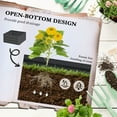 thumbnail image 4 of Outsunny Raised Garden Bed, 24" x 24" x 11.75" Galvanized Planter Box w/ Tomato Cage, Open Bottom for Climbing Vines, Dark Gray, 4 of 9