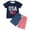 00-Navy35, variant on Summer Boys 4Th of July Outfits 2-Piece Short Sleeve T-Shirt Shorts Set, Sizes 1-13