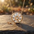 thumbnail image 5 of Rosec Jewels IGI Certified Lab Grown Diamond Necklace (5 Carat, E-VS1 Quality) - Big Diamond Necklace - with Jewelry Box, 10K Yellow Gold, 5 of 8