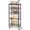 Dark Black, variant on 4 Tier Slim Rolling Storage Cart With Pull-out Baskets Narrow Sliding Laundry Between Washer And Dryer