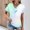 Multicolor tops 2024 summer, variant on Wycnly Summer Tops for Women Womens Tops Plus Size Comfy Breathable Button up Cowl Neck Tunic Tops Cute Gradient Print T Shirt Girls V-Neck Short Sleeve Shirt Top
