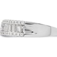thumbnail image 4 of Sterling Silver Rhodium Plated Cz Band (Size 7) Made In China qr7258-7, 4 of 5
