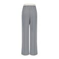 thumbnail image 5 of Fashion Casual Pants for Womens Elastic Waist Plus Size Solid Color Fashionable And Comfortable High Waisted Workwear Pants With 8 Pockets For Casual Wear, 5 of 6