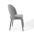 thumbnail image 6 of Modway Isla Channel Tufted Performance Velvet Dining Side Chair in Gold Navy, 6 of 11