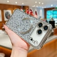 thumbnail image 3 of for iPhone 13 Pro Max Magnetic Case, Leopard Pattern Plating Phone Case, Compatible with Mag-Safe, Cute Bling Sparkly Shining Military Grade Drop Protection Cover for iPhone 13 Pro Max, Silver, 3 of 11