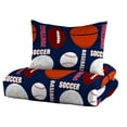 thumbnail image 5 of Dream Factory All Sports Full 7 Piece Comforter Set, Printed Pattern, Polyester, Microfiber, Navy, 5 of 8