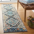 thumbnail image 3 of SAFAVIEH Madison Lanford Vintage Geometric Runner Rug, Navy/Beige, 2'2" x 6', 3 of 9