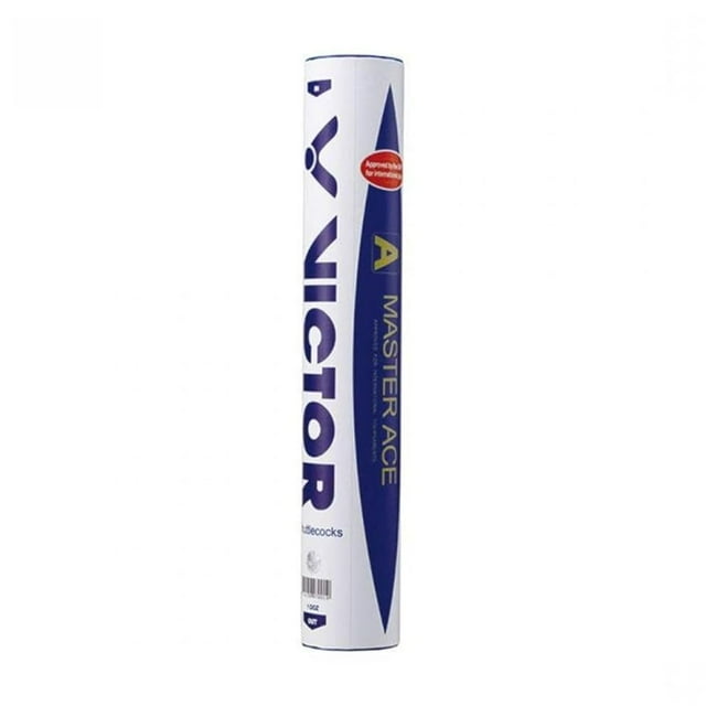 Victor A Master Ace Speed 77 , Goose Feather Badminton Shuttlecock | White , Skill Level - Professional