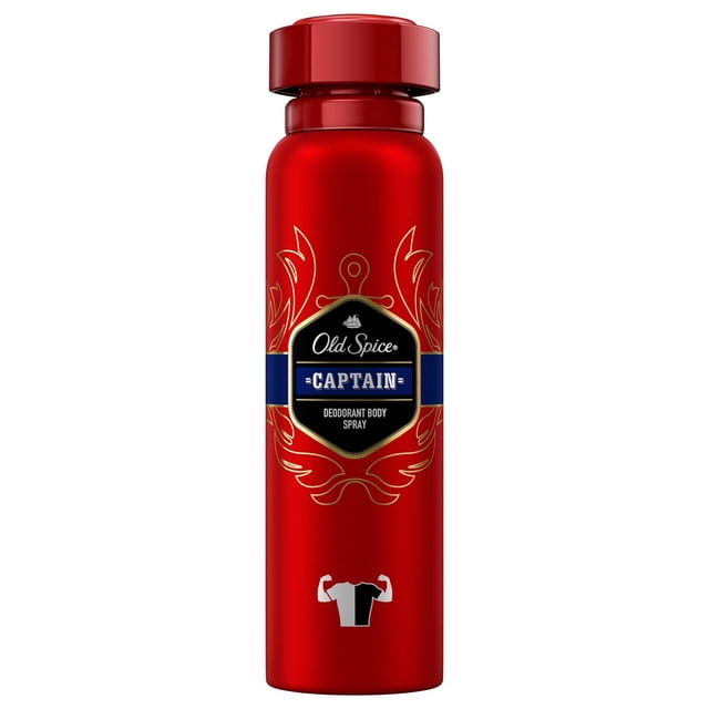 OLD SPICE CAPTAIN de Shulton, DESODORANTE EN ESPRAY 5 OZ