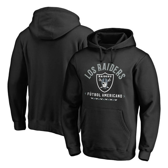 Men's Black Las Vegas Raiders Futbol Americano Pullover Hoodie