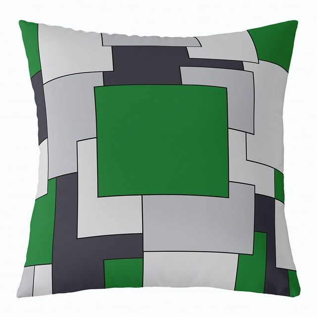 Erosebridal Geometric Sqare Throw Pillow Covers 16x16,Abstract Artwork Pillow Cases for Couch,Rectangle Decor