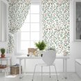 thumbnail image 4 of Hokiten Green Botanical Christmas Blackout Curtains | Light Blocking Print Window Curtains, Watercolor Xmas Berry Red Thermal Insulated Window Drapes for Living Room Kitchen (2 Panels, 84"W x 84"L), 4 of 7