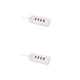 thumbnail image 1 of Cateissary ABS USB de 4 puertos Luz indicadora de carga rápida portátil Oficina en el hogar Adaptador de carga automotriz Enchufe Enchufe blanco de EE. UU. 2piezas, 1 of 6