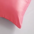 thumbnail image 4 of Flxxie Satin Silky Slip Cooling Body Pillowcase, Body Pillow Cover with Hidden Zipper, 20x54 Inches, Coral Pink, 4 of 5