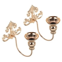 MEIBUTYUP Elegant 2-Pack Candle Sconce Wall Mount Holders for Christmas Home Decor and Indoor Lighting