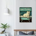 thumbnail image 3 of ONETECH Siamese Cat &amp; Co. Bath Soap Wash Your Paws Vintage Tin Sign Funny Lovely Kitten Pet Art Printing Poster Bathroom Toilet Living Room Home Art Wall Decoration, 3 of 4