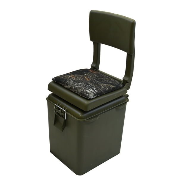 Wise Outdoors Super Sport Hunting Seat with Insulated Cooler, OD Green/BreakUp Camouflage
