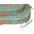 thumbnail image 3 of Vargottam Non Slip DiningChairCushionU-ShapedPrinted Indoor/OutdoorChairPadsHome Decor Reversible & Machine Washable DiningChairPad With String Ties - Set Of 2-Aquamarine Green, 3 of 8